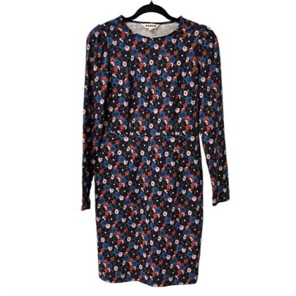 Boden Penelope Jersey Dress Size 4 Regular Winter Moss Bloomsbury Pop - Picture 2 of 9
